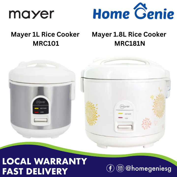 Mayer 1L / 1.8L Rice Cooker (MRC101 / MRC181N) NonStick Include Steam