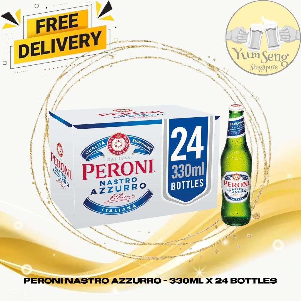 Peroni Nastro Azzurro - 330ml x 24 bottles (BBD: 11/2025) | Shopee ...