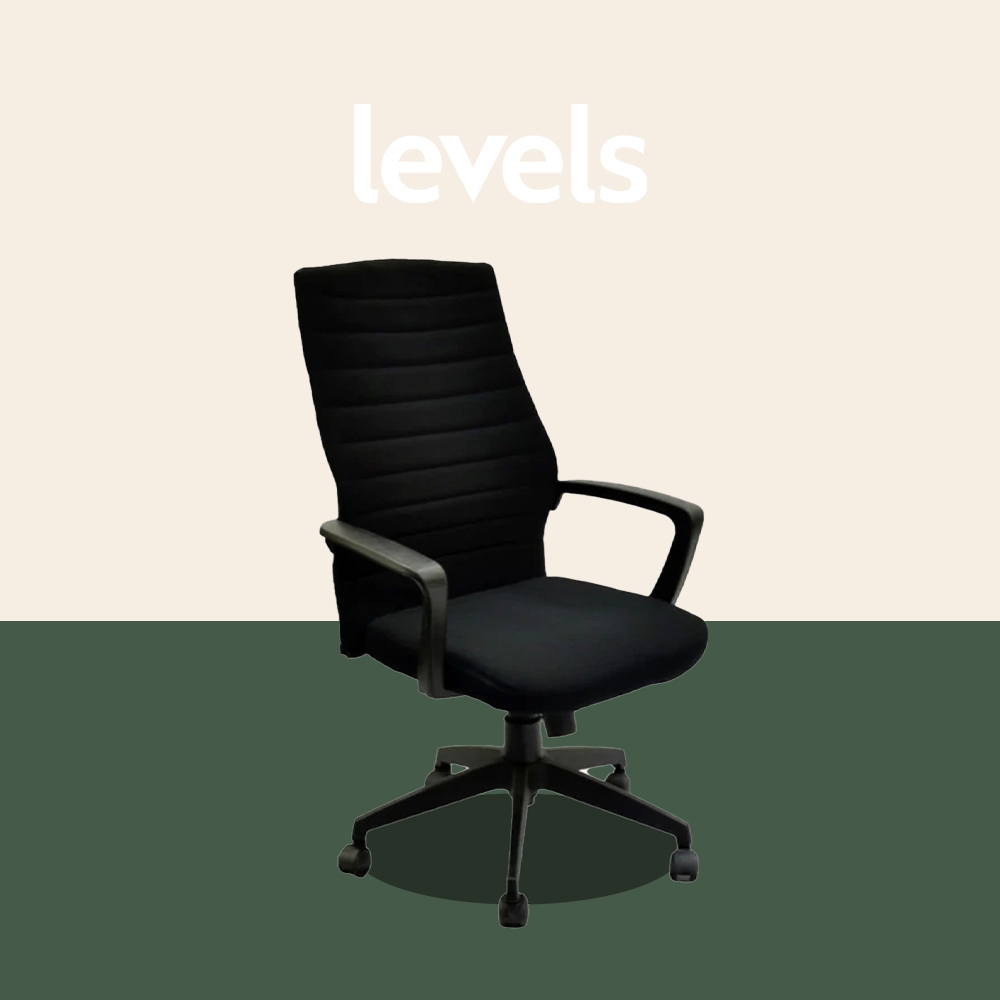 LEVELS Liverpool Office Chair Grade) (Low Back Fabric Seat