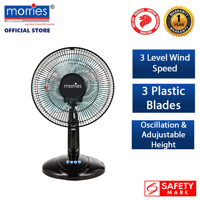 Morries 16 inch Fan Blade Table Fan MS-416TF (Desk Fan / Floor Fan ...
