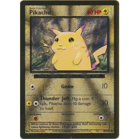 Pikachu selling Pokemon celebrations metal gold card