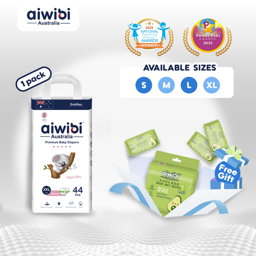 Aiwibi Natural Premium Night Taped Diapers，Baby diapers , Ultra-thin ...