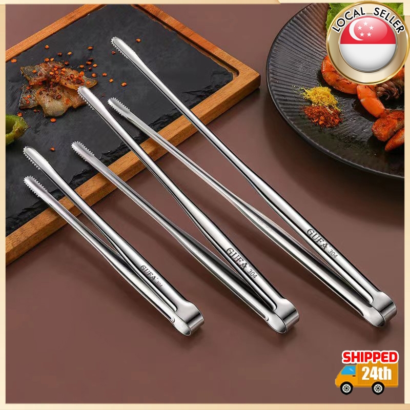🇸🇬【SG stock】Barbecue Food Tong Frying Tongs Cooking Tongs NonSlip Food