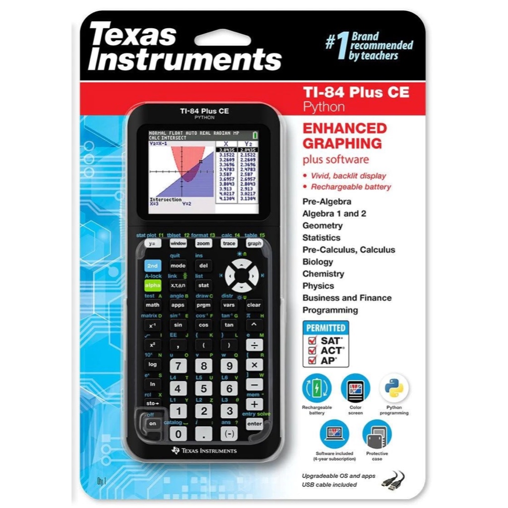 Texas Instruments TI-84 Plus CE Python Graphing Calculator | Shopee ...