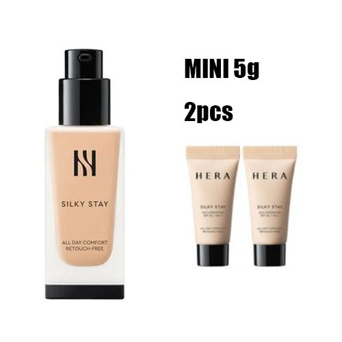 [HERA] SILKY STAY Foundation Mini Size 5g*2pcs (21N/23N) | Shopee Singapore