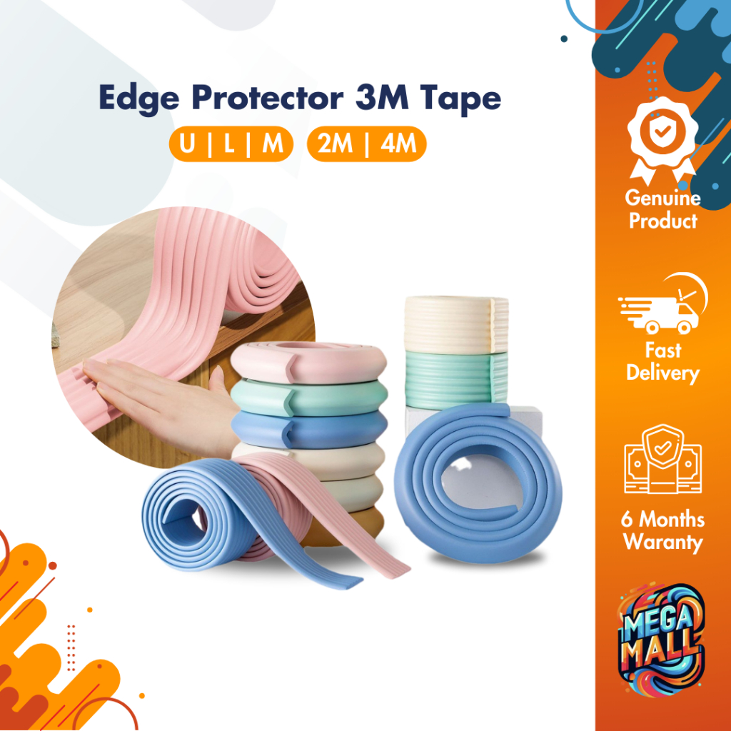 Safe-O-Kid, Edge Guards 5Meter with 3M Adhesive- White (Set of 1)