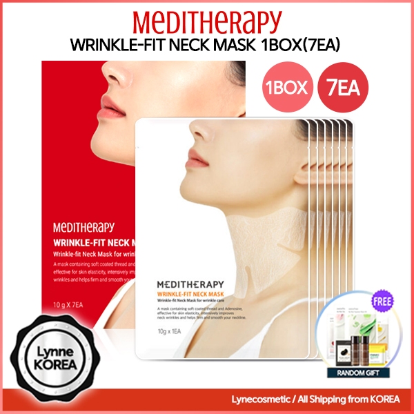 MEDITHERAPY Wrinkle fit Korean Mesh Sheet Masks for Neck (7EA) | Shopee ...