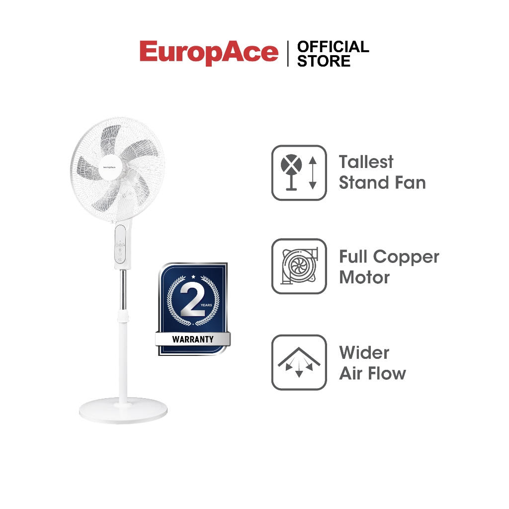EuropAce Stand Fan with Remote ESF 3182D Shopee Singapore