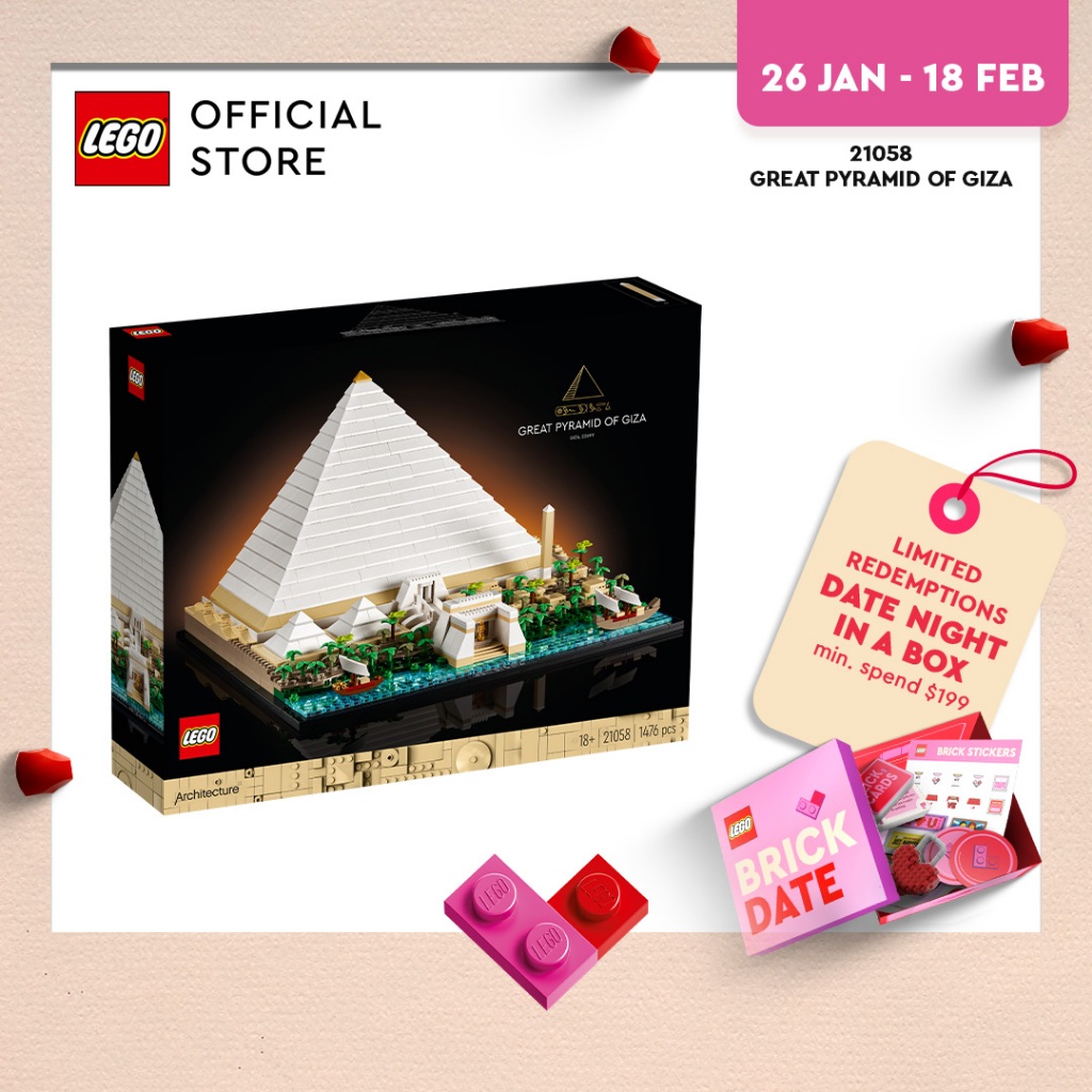 Acrylic Display Case for LEGO Great Pyramid of Giza Egypt