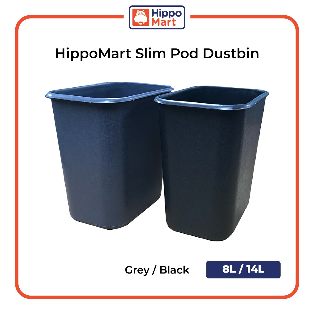 HippoMart Slim Pod Dustbin, Multiple Size and Colour, Trash Bin ...