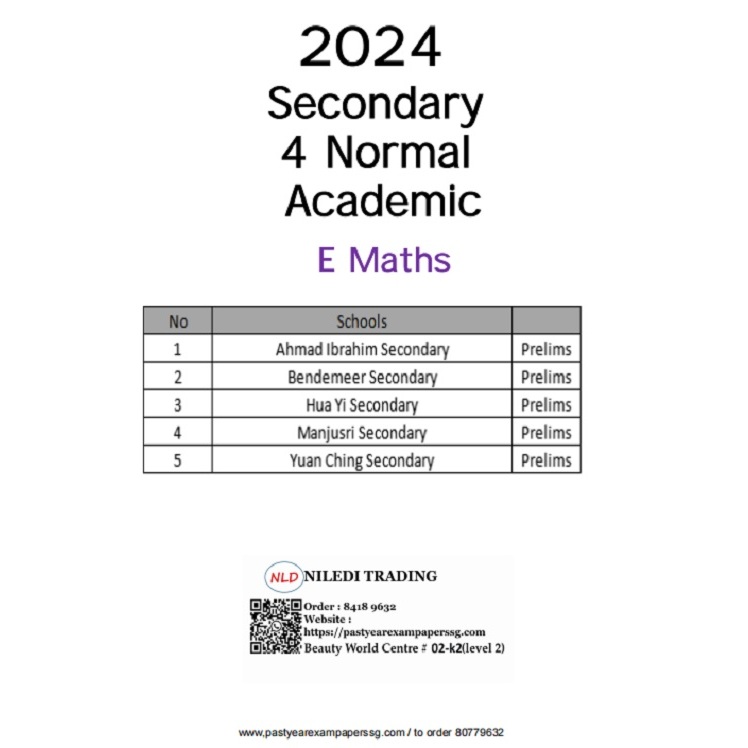 Sec 1-4 Exam Papers (Normal Academic \u0026 Technical) Past Years Subjects | Math, English, Science ...