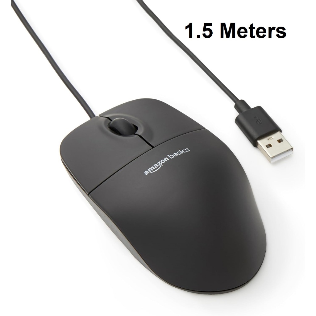 USB Wired Mouse Mice 1.5 Meters 1000 dpi for Windows MAC Laptop ...