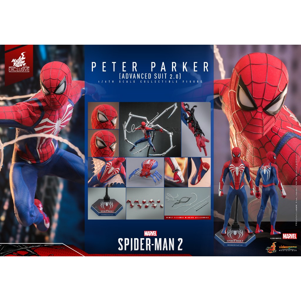 Hot Toys Spider-Man Advanced Suit 2.0 - VGM54 - Peter Parker