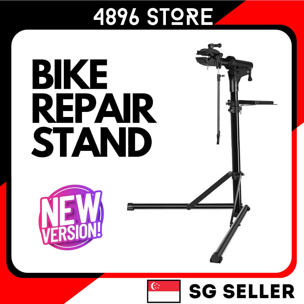 Bike Repair Stand Shop Home Bicycle Mechanic Maintenance Rack Whole Aluminum Alloy Height Adjustable Heavy Duty Shopee Singapore