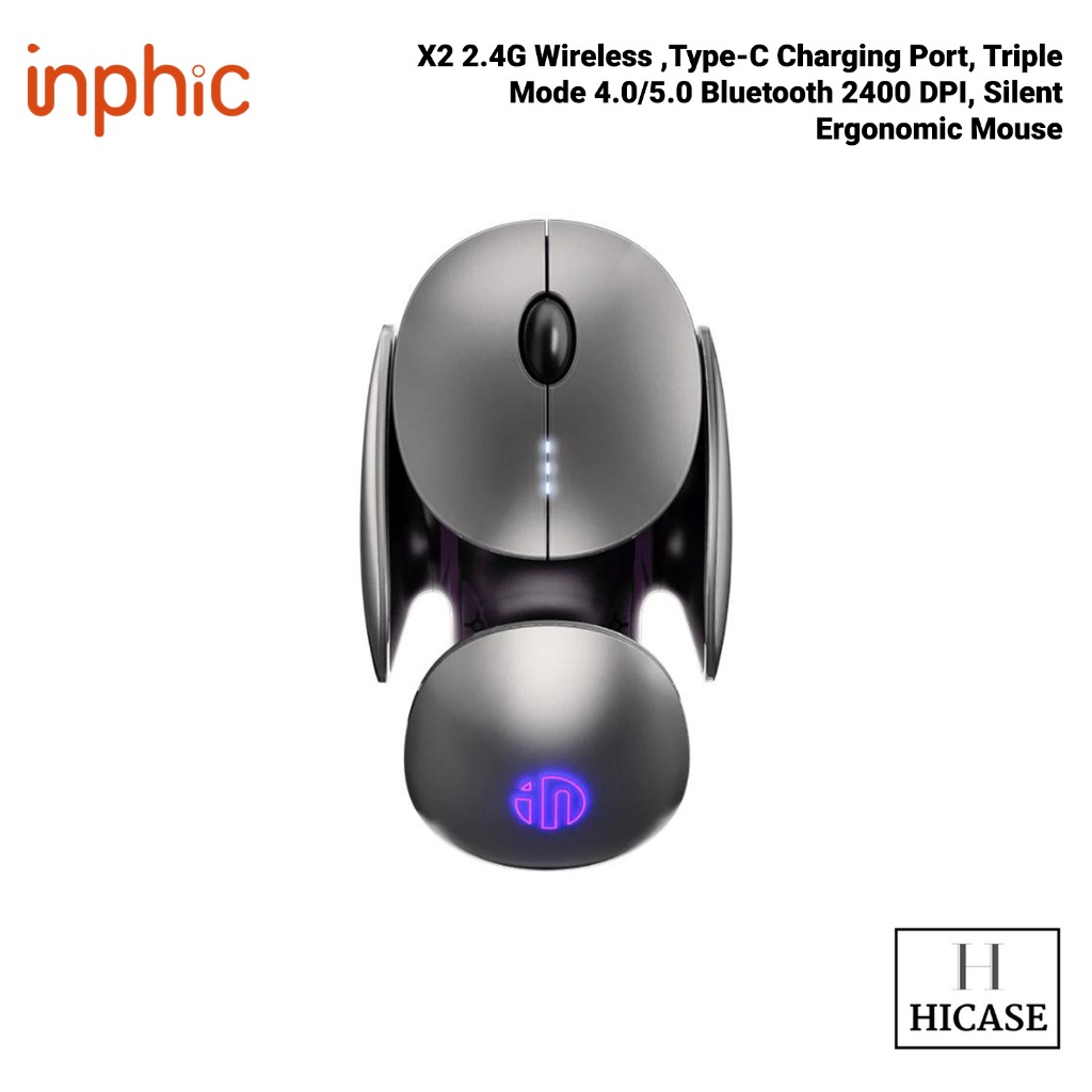 INPHIC X2 2.4G Wireless ,Type-C Charging Port, Triple Mode 4.0/5.0 ...