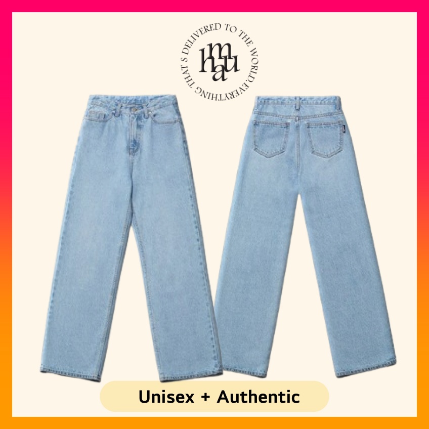●muahmuah● Wide cargo denim pants white _MUP23008_ muah muah/ムーアムーア』WIDE COTTON DENIM PANTS/ワイド