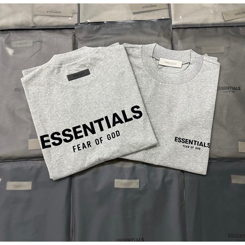 Authentic Fear of God Essentials 2021 3D Logo FW22 tees | Shopee