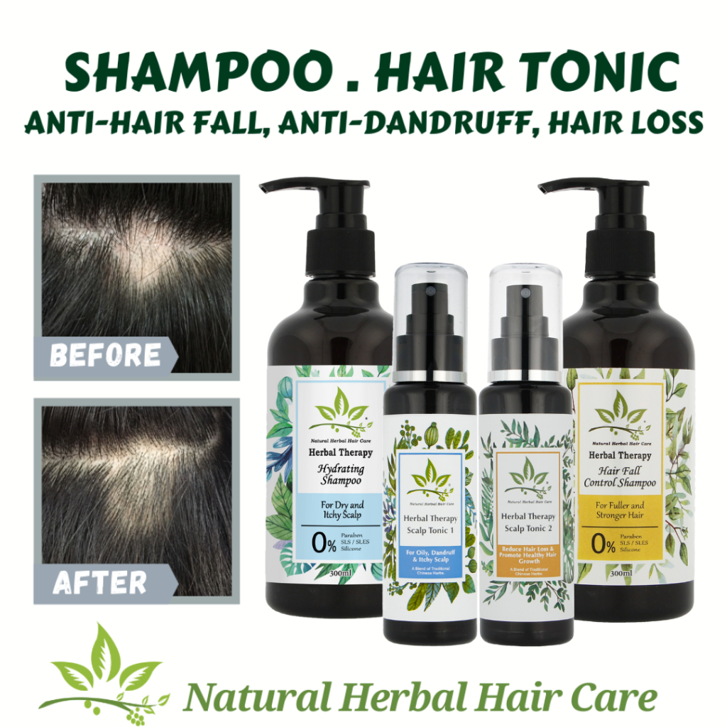 Herbal Therapy Scalp Tonic / Hair Fall Control Shampoo / Hydrating ...