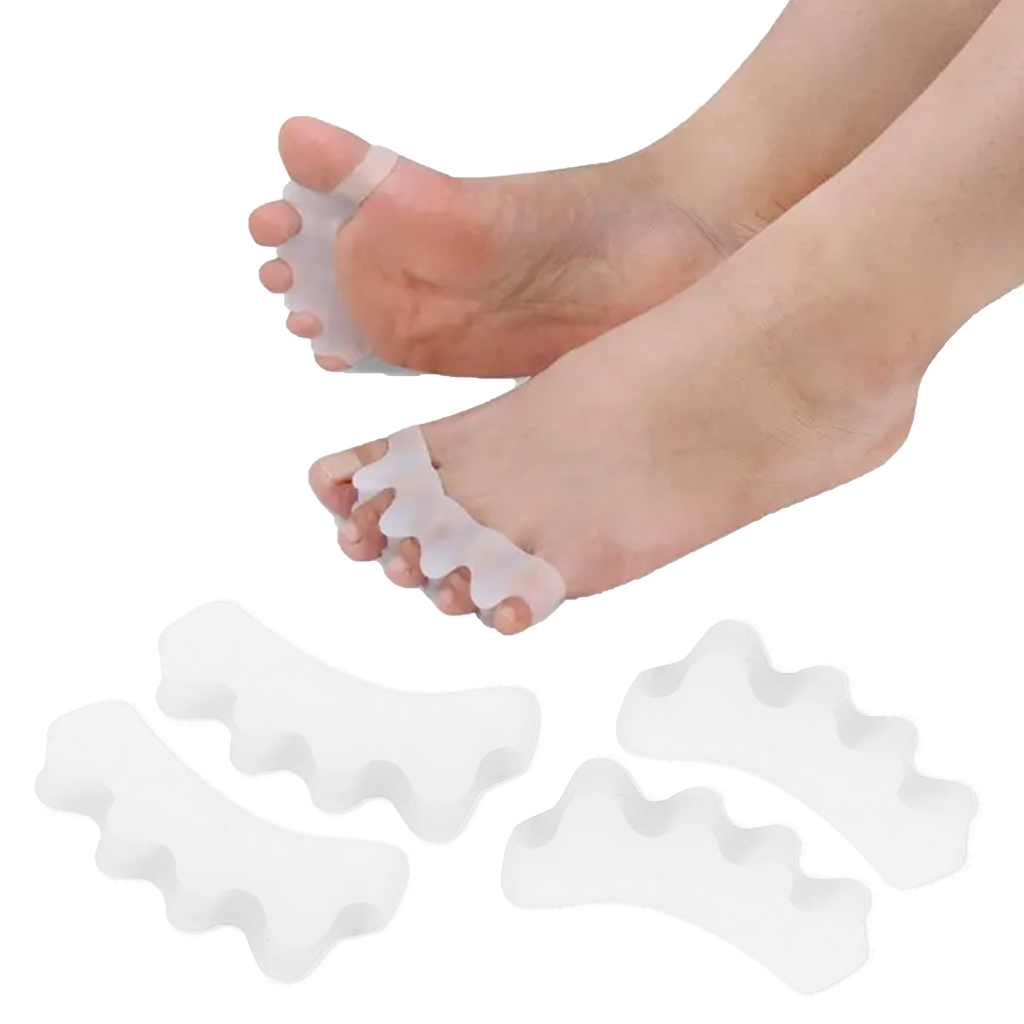 [1pair] FeetCare Gel 5 Toe Spreader | Bunion Corrector | Toe separator ...