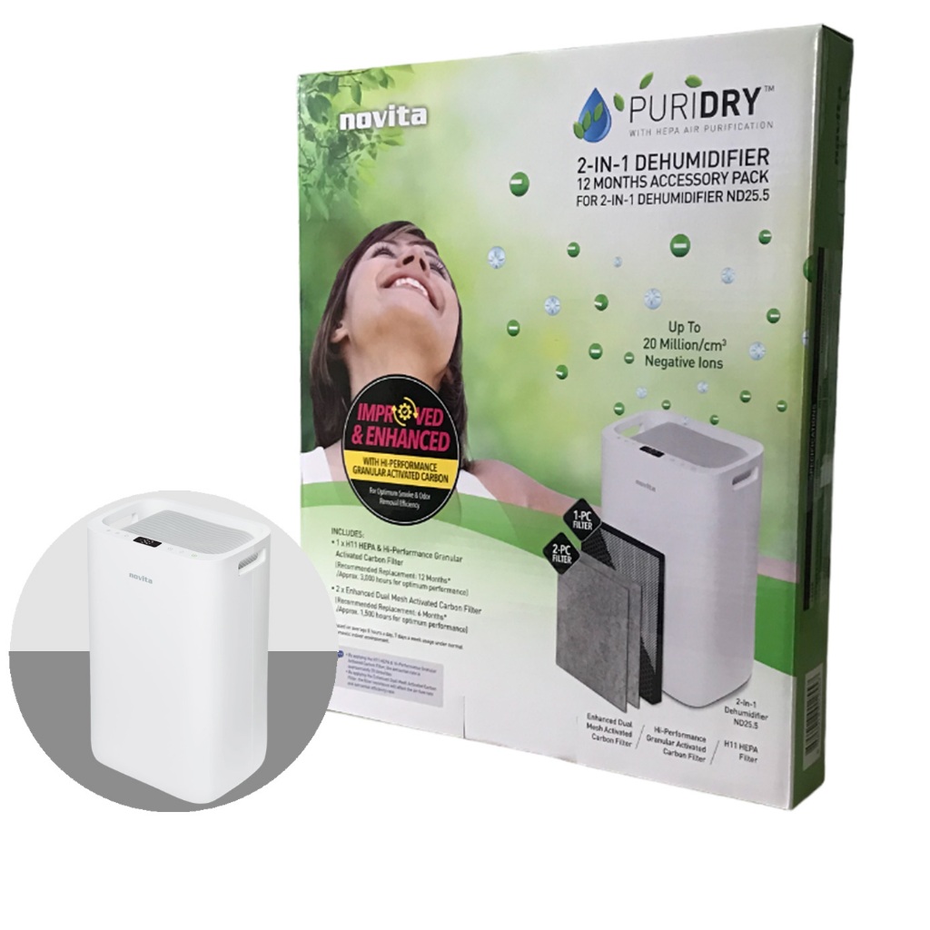 [Air Filter] Novita Dehumidifier 2In1 ND25.5 12Months Replacement
