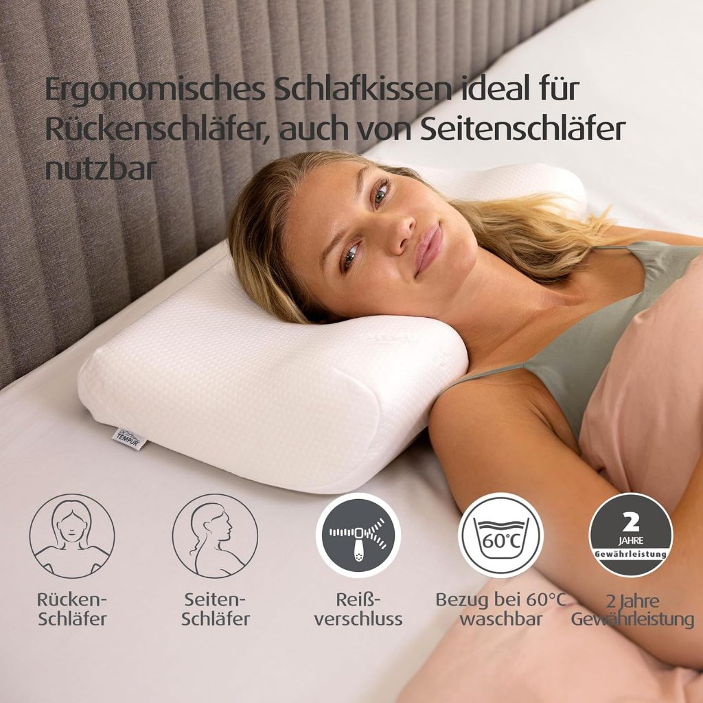 clearance-Denmark made] Tempur Millennium Pillow White M Back