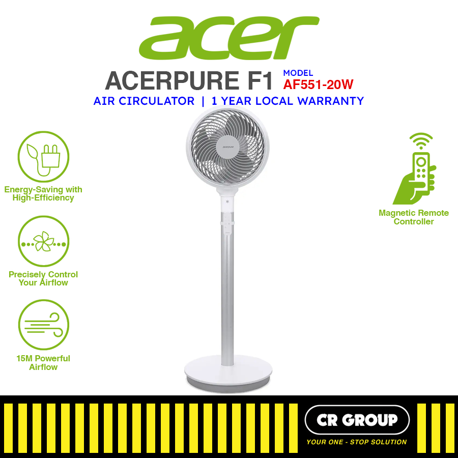 Acerpure Cozy F1 Air Circulator AF551-20W - Powerful 3D Airflow ...