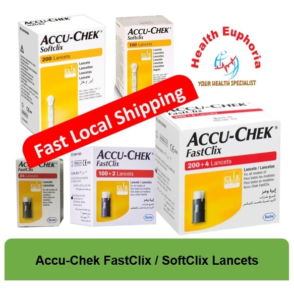 AccuChek FastClix / SoftClix Lancets 24s/100s/102s/200s/204s *Accu