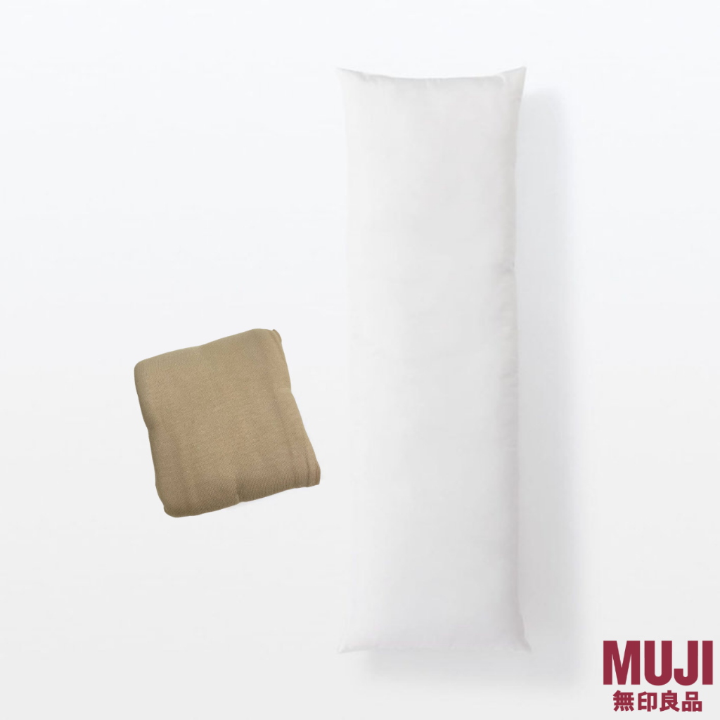 [Bundle Set] MUJI Bolster Body Pillow with Cover Shopee Singapore