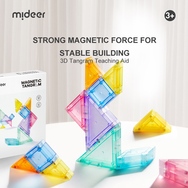 🧩 MIDEER PUZZLE 🧩 MAGNETIC TANGRAM PUZZLE Kids Children Educational ...