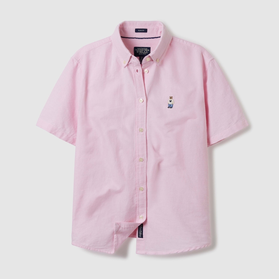 WHO.A.U] Steve Oxford Shirts(Slim Fit) | WHYWE2401F | Shopee