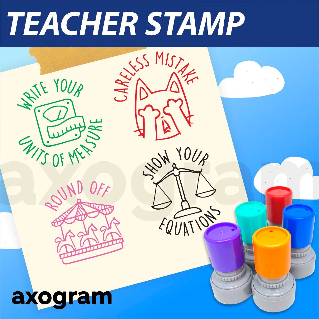 MATH Teacher Stamps | Mathematics Teacher Stamp Axogram | Shopee Singapore