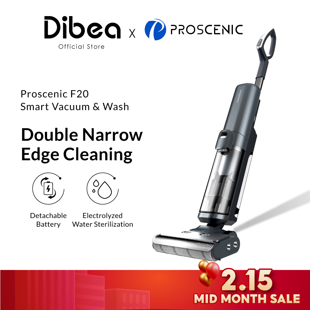 Dibea x Proscenic F20 WashVac Wet Dry Cordless Vacuum Cleaner & Floor