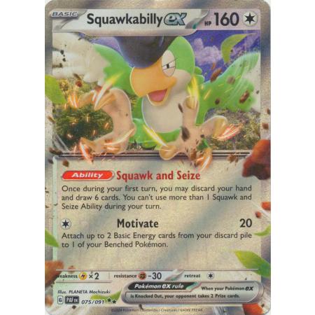 squawkabilly pokemon card Squawkabilly Reverse Holo 160/182 - Destined Rivals main image 0