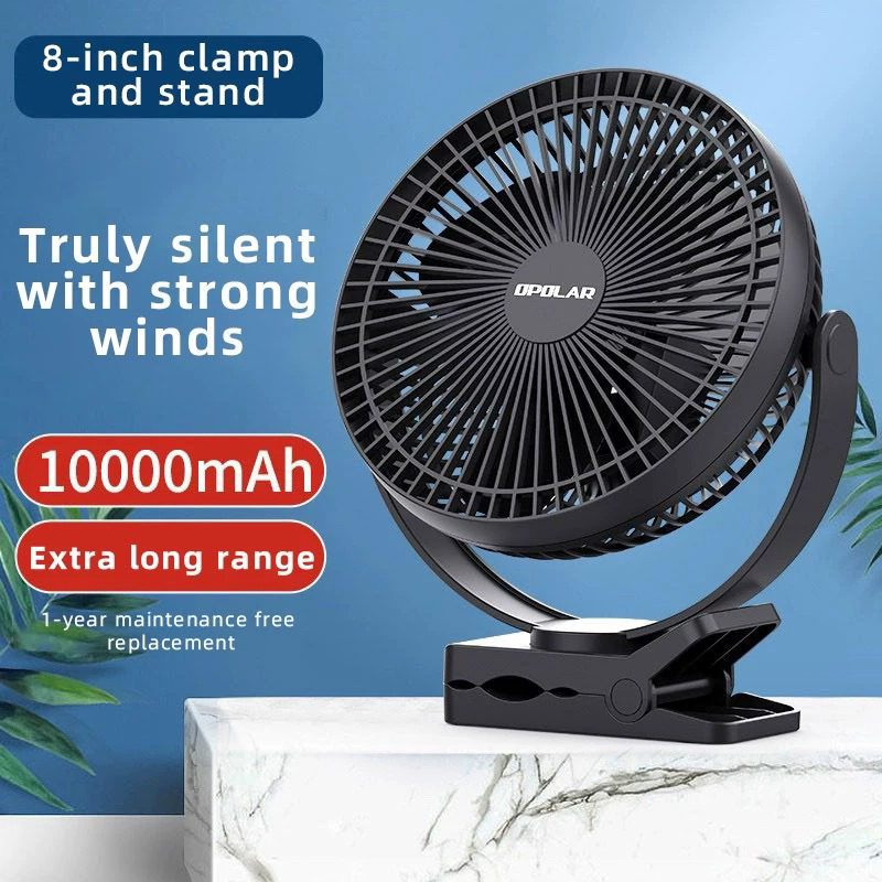 [Arrive 1-2 days]Opolar 10000mAh Portable Fan, 8-inch Rechargeable ...