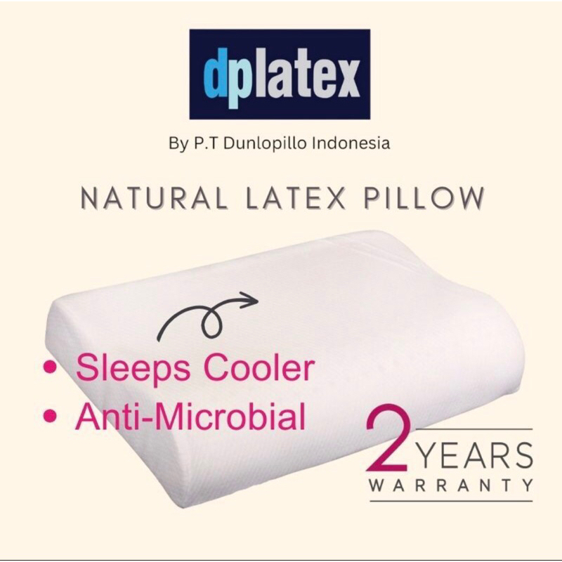Natural Latex Pillow Dunlopillo Indonesia Dplatex Superior Neck