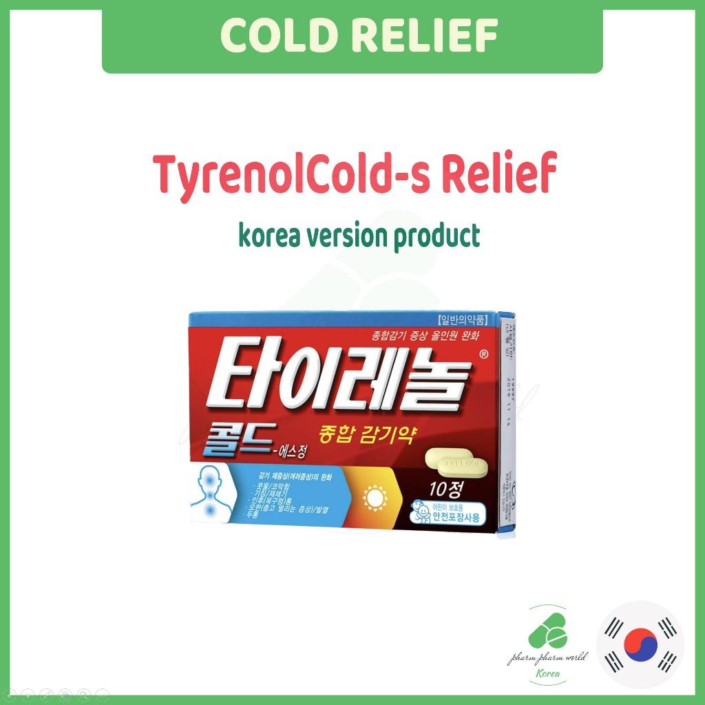 Acetaminophen pills for cold, runny nose, stuffy nose, sneezing, sore