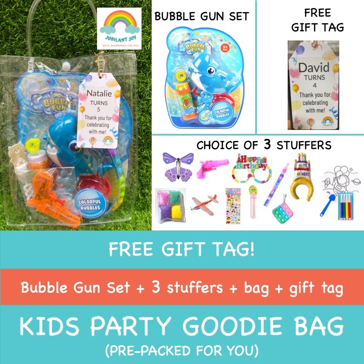 [SG STOCK]Pre-packed Shark BUBBLE GUN SET goodie bag with tag pre ...