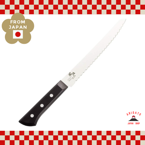 KAI SEKI MAGOROKU Kitchen Knife Bread Slicer Wakatake 210mm 【Direct