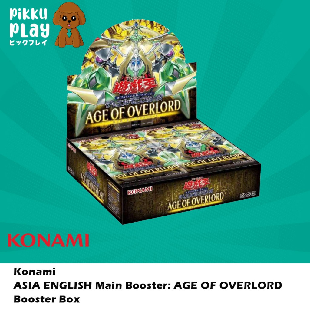 Yugioh ASIA ENGLISH Main Booster AGE OF OVERLORD Booster Box Shopee Singapore