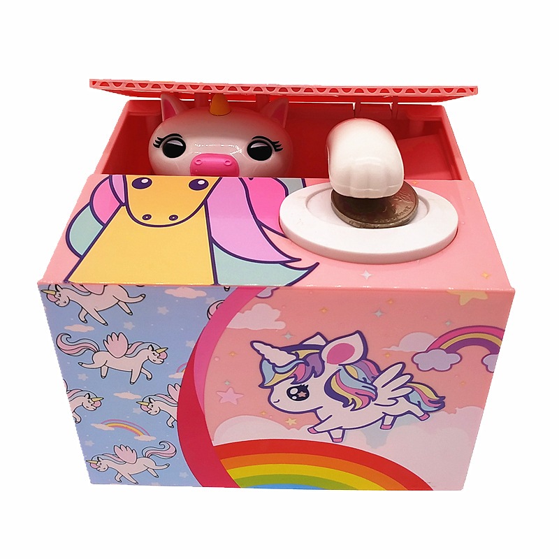 MISCHIEF Music Cat Cartoon Unicorn Anime COIN SAVING BOX Coinbox ...