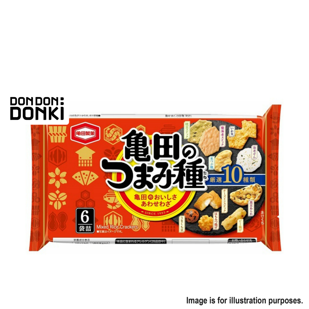 [DONKI]Kameda No Tsumami Tane (Crispy Mixed Rice Crackers) 6P/120g ...