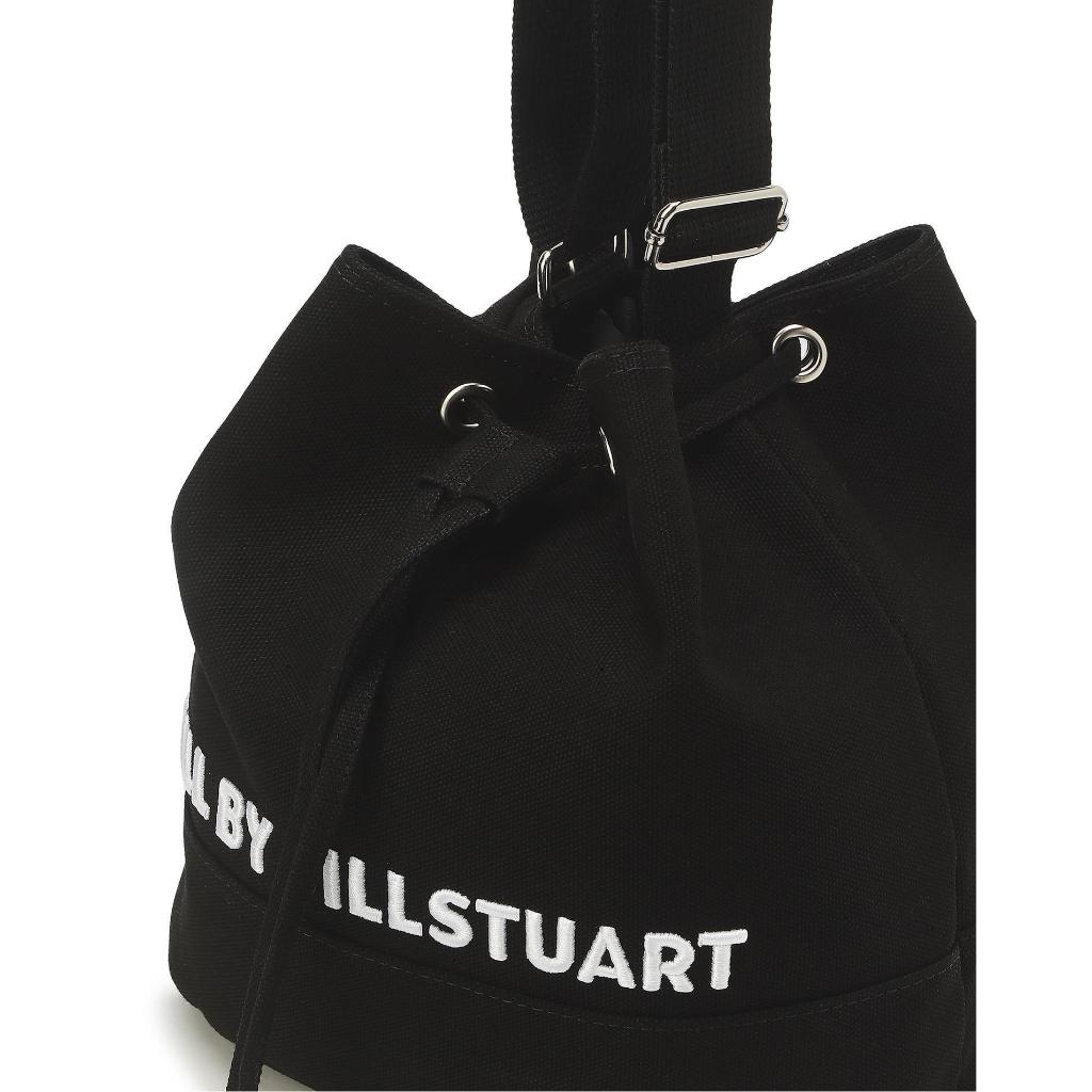 JILL BY JILLSTUART Momo black logo embroidery canvas