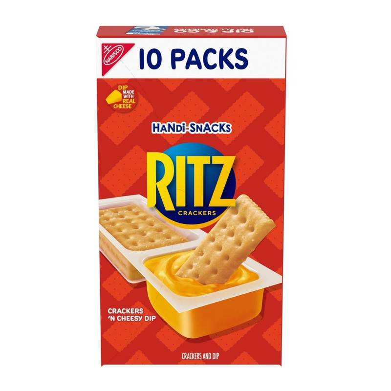 Ritz HandiSnacks Crackers and Cheese Dip 10 count, loose pack (Ready