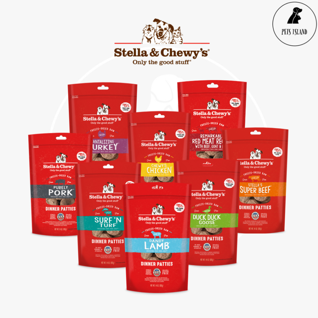 Stella & Chewy Freeze Dried Raw Dinner Patties Dog and Puppy Food 14oz ...