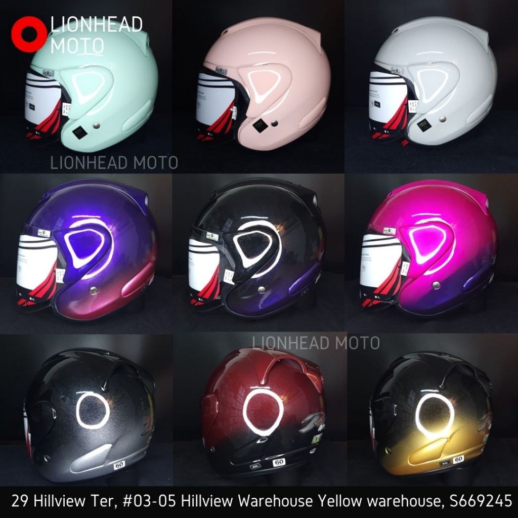 SG SELLER ARC RITZ MOTORCYCLE HELMETS AND VISORS Shopee Singapore