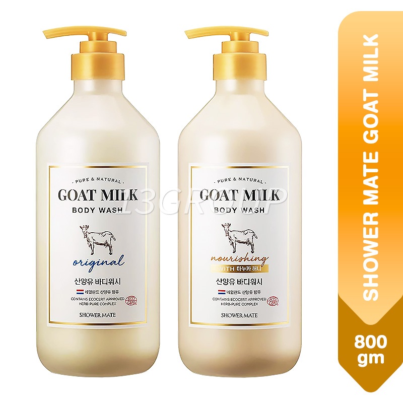 Shower Mate Goat Milk Body Wash Original Manuka Honey (Korea), 800g ...