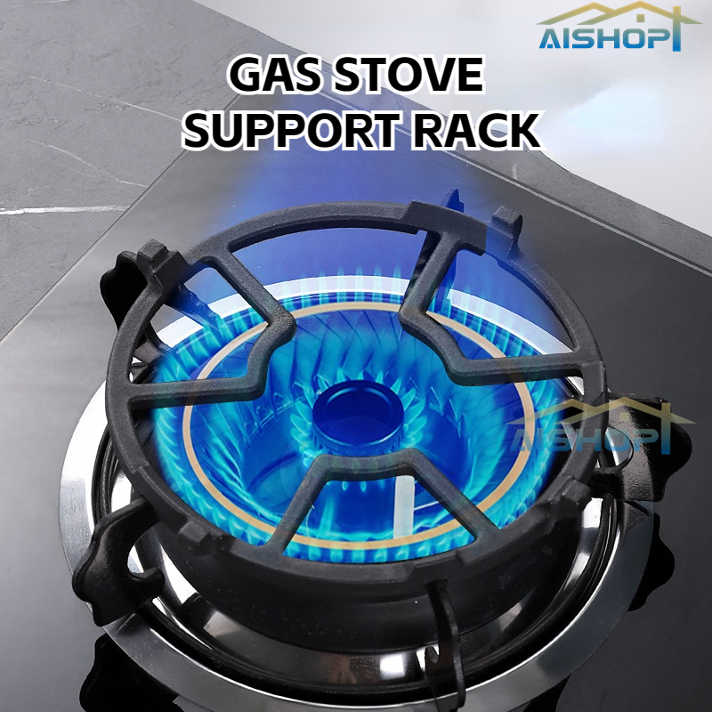 [SG Stock]Gas Stove Support Rack Non Slip Cast Iron Wok Stand Rack for ...