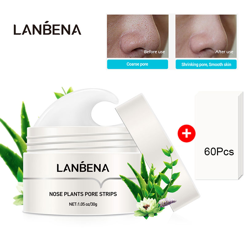 LANBENA Skin Care Blackhead Remover Nose Cleansing Mask Plant Pore ...