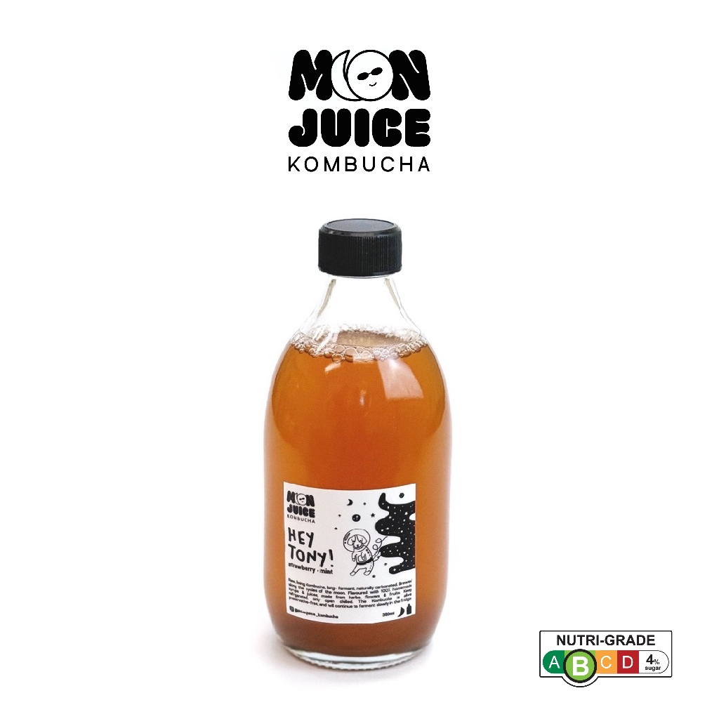 Hey Tony! (Strawberry Mint Kombucha) Shopee Singapore