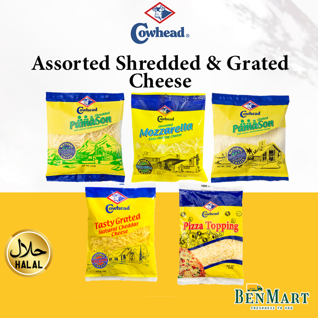 [BenMart Chill] Cowhead Shredded/Grated Cheese Cheddar/Mozzarella